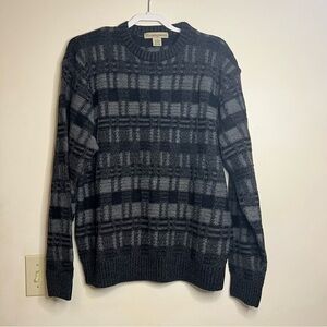 Munsingwear sweater gray textured pullover knit vintage men's Large‎